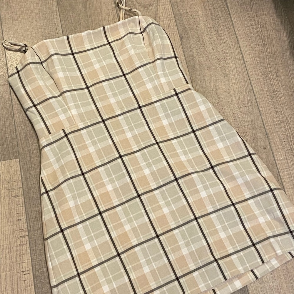 Wilfred Isabelle dress in pink plaid